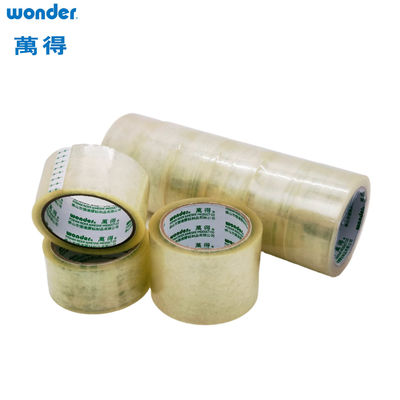Caixa transparente de BOPP impressa sob medida, fita de embalagem de baixo ruído 24mm x 50m