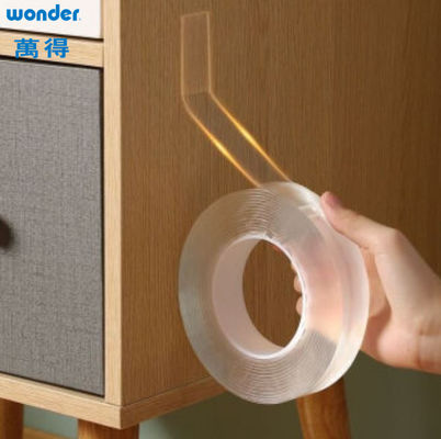 Adesivo Wonder Nano Tape Roll 2,5 mm espessura Gel transparente de dois lados reciclável