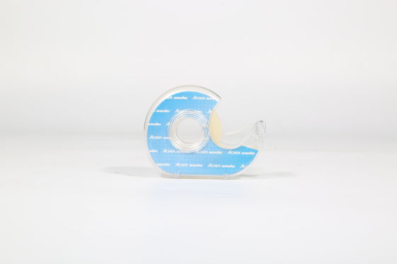 fita de caixa impressa personalizada invisível, largura 24 mm fita acrílica transparente