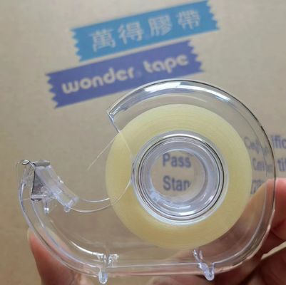 DIY Clear BOPP Papeleria Tape 18mm Largura Amarelo Individual Para Projetos