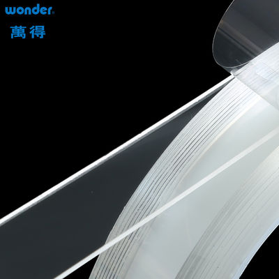 Adesivo Wonder Nano Tape Roll 2,5 mm espessura Gel transparente de dois lados reciclável