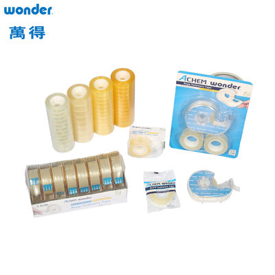 Super transparente BOPP Papeleria Tape para embrulho de presentes e artwork enquadramento